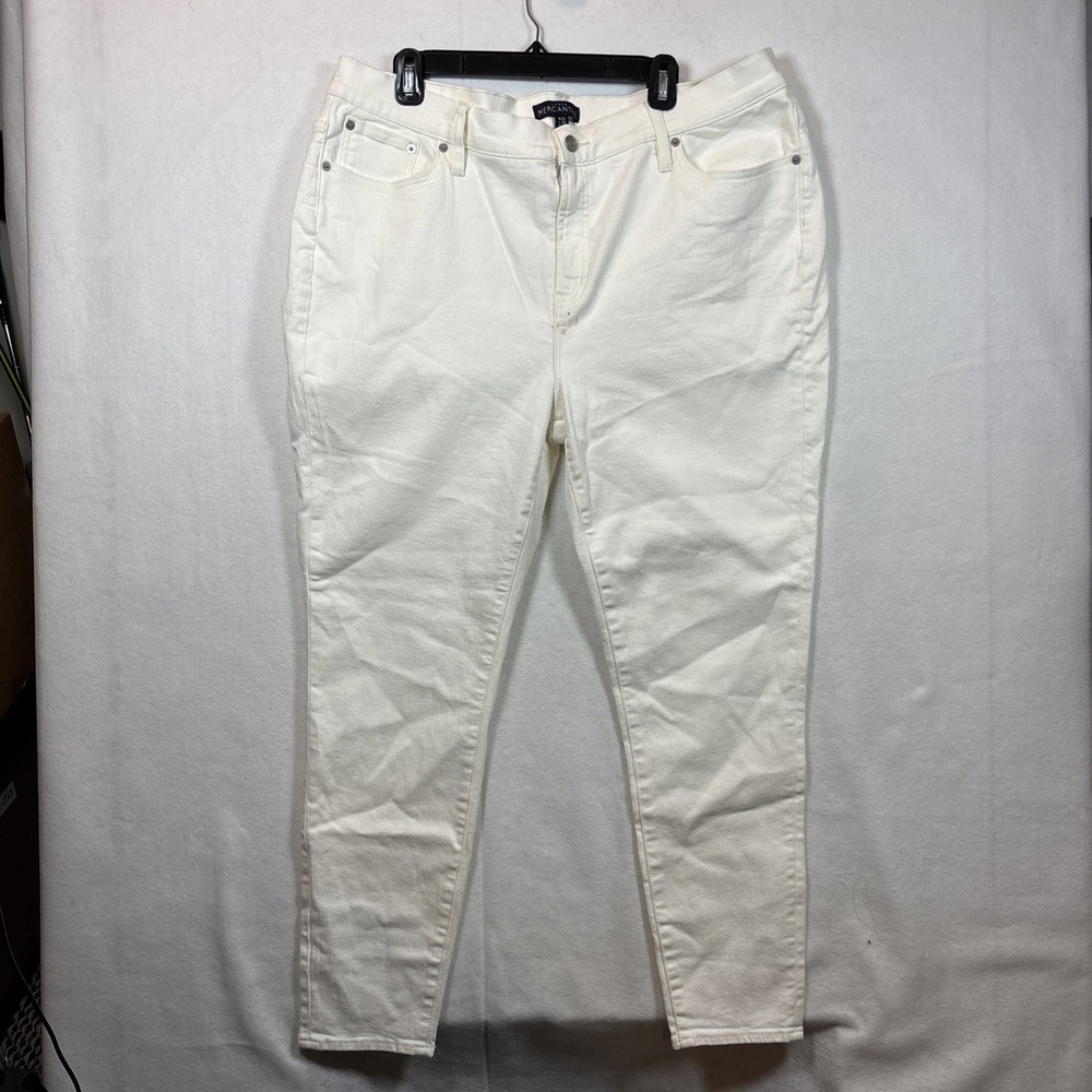 J. Crew Jeans Women's 35 W 28 L Curvy 10 High Rise Skinny Light Wash‎